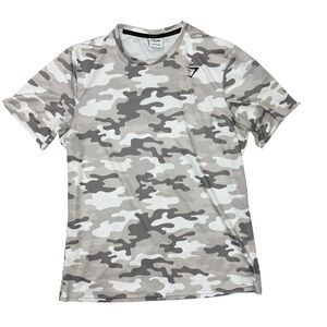 Gymshark Mens‎ Camo Short Sleeve Size Large
